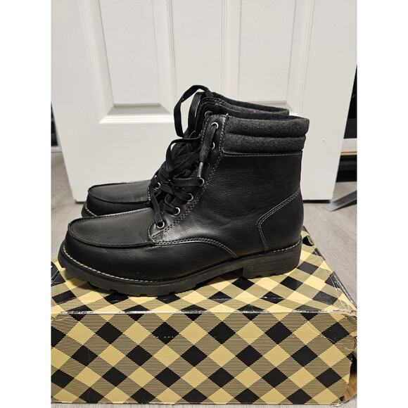 Arizona Jeans Men’s Black Moc Toe Boot Size 10 Ankle Boot Casual Lace Up main image 4